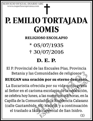 Emilio Tortajada Gomis